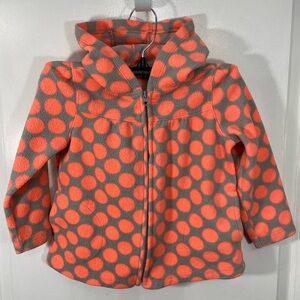 Crazy 8 Polka Dot Kids Jacket - Gray and Orange Size 3T CB-90